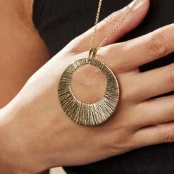 Collier Sautoir Acier Doré Rohan 7 Collier Sautoir Acier Doré Rohan -Histoire d'Or FICFJW0064 model1