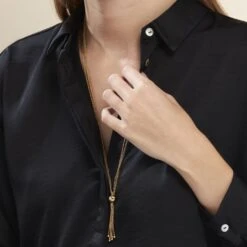 Collier Sautoir Acier Doré Nanaia -Histoire d'Or FICFJW0100 model1