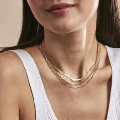 Collier Cherilyn Acier Doré 6 Collier Cherilyn Acier Doré -Histoire d'Or FICFJW0126 model0