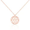 Collier Nevenka Acier Rose
