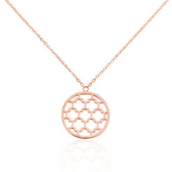 Collier Nevenka Acier Rose
