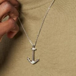 Collier Cedric Acier Blanc -Histoire d'Or FICHBW0371 model2