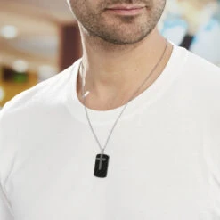 Collier Akim Acier Blanc -Histoire d'Or FICHBW0408 model0