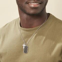 Collier Akim Acier Blanc -Histoire d'Or FICHBW0408 model1