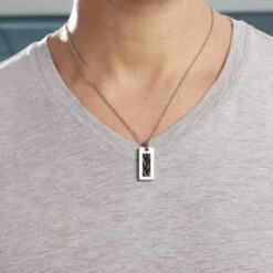 Collier Josh Acier Blanc -Histoire d'Or FICHBW0419 model0