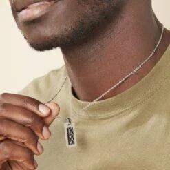 Collier Josh Acier Blanc -Histoire d'Or FICHBW0419 model2