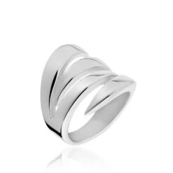Bague Cleia Acier Blanc
