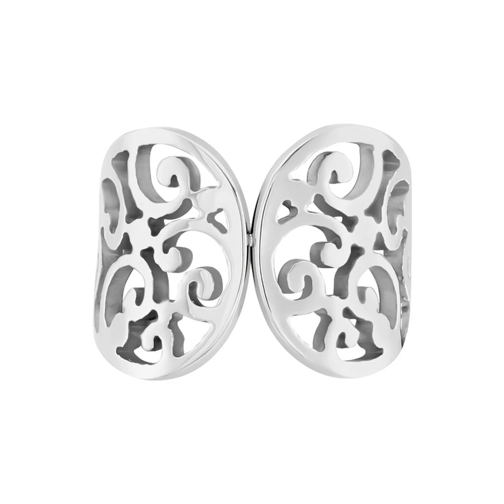 Bague Shailys Acier Blanc 2 Bague Shailys Acier Blanc – Image 2
