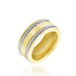 Bague Andro Acier Bicolore