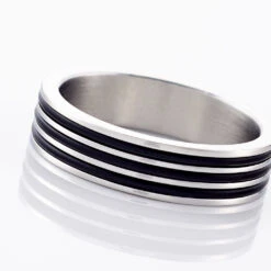 Bague Wallace Acier Blanc -Histoire d'Or FIDHBW0009 view3