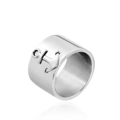 Bague Cedric Acier Blanc