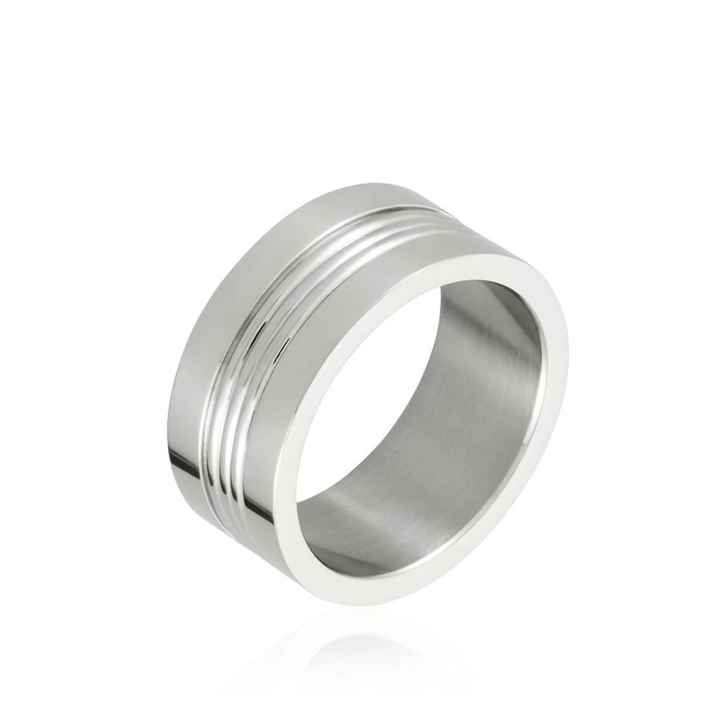 Bague Acier Blanc Walder 1 Bague Acier Blanc Walder