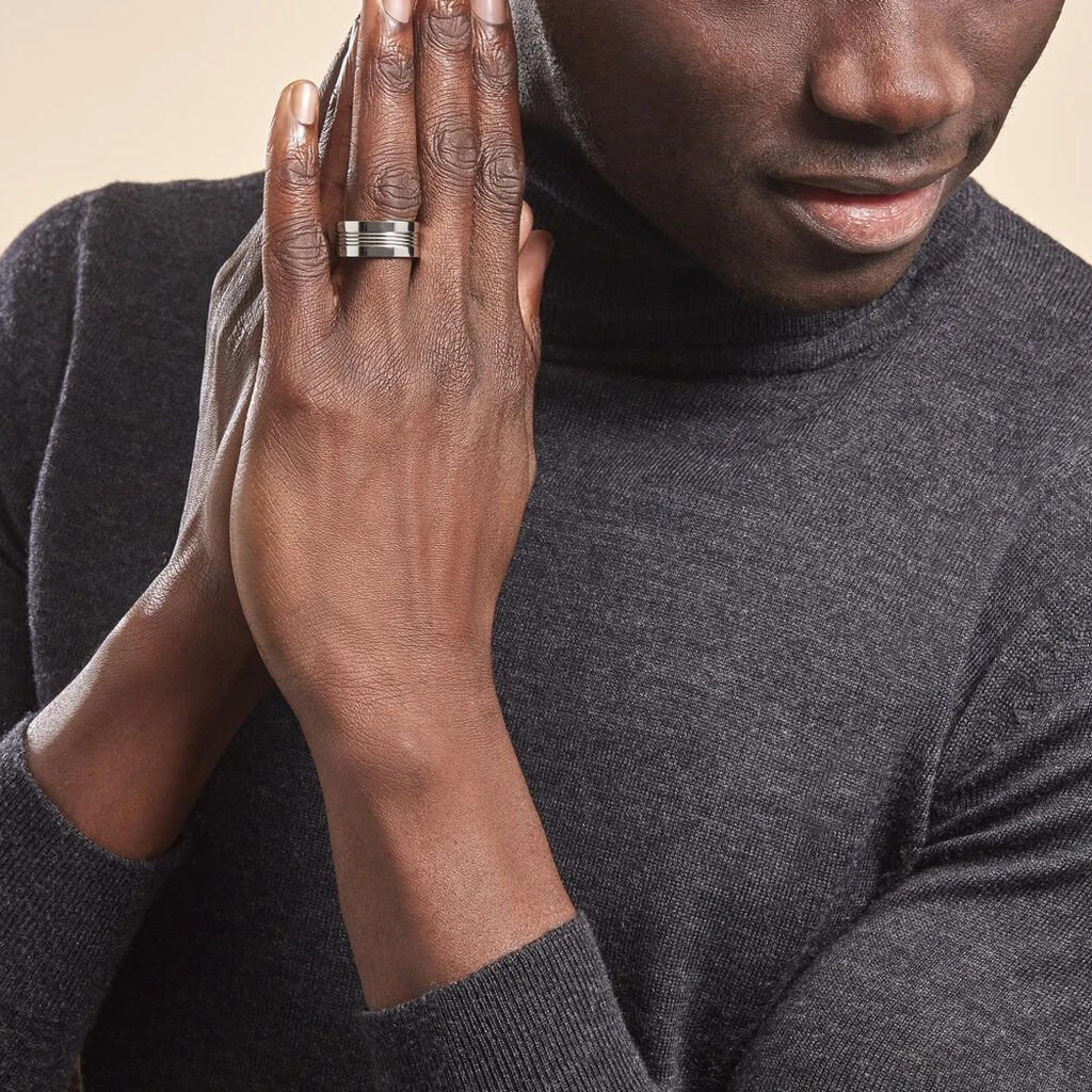 Bague Acier Blanc Walder 6 Bague Acier Blanc Walder – Image 6