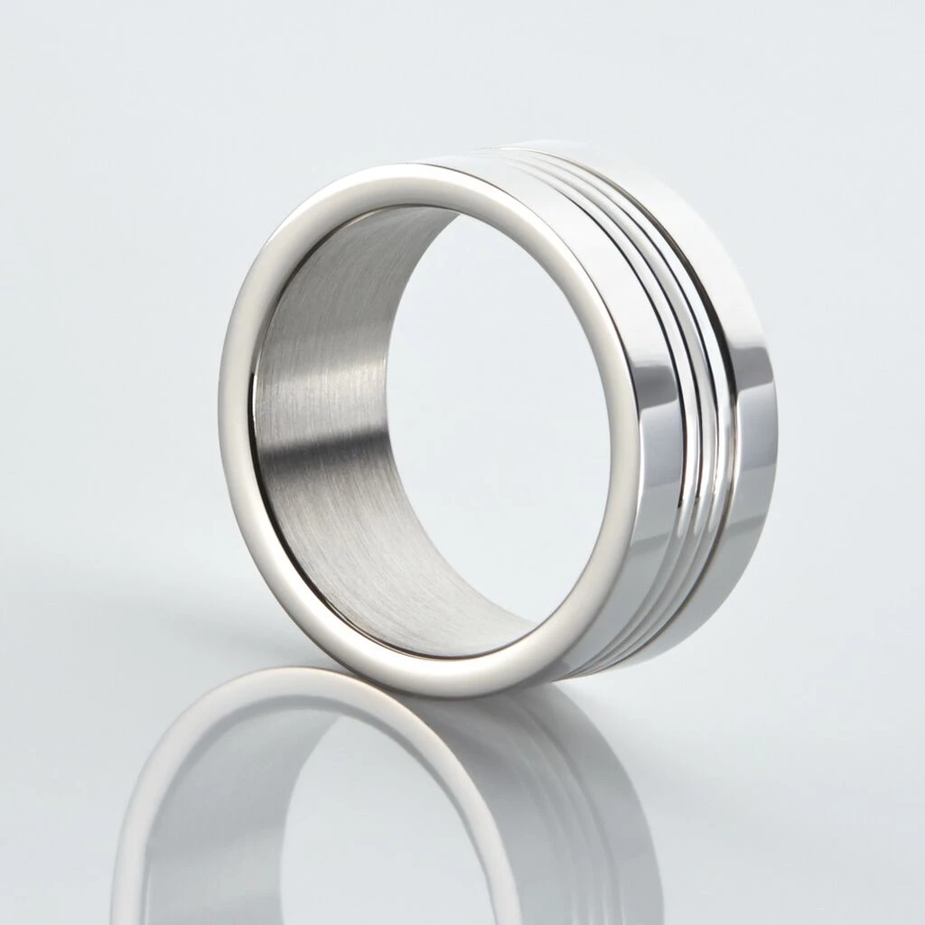 Bague Acier Blanc Walder 4 Bague Acier Blanc Walder – Image 4