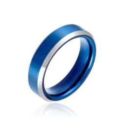 Bague Acier Bleu Jaydon