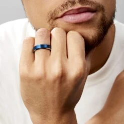 Bague Acier Bleu Jaydon -Histoire d'Or FIDHEW0042 model0