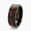 Bague Acier Noir Javiere