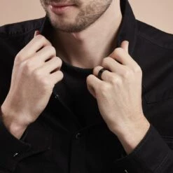 Bague Rico Acier Noir -Histoire d'Or FIDHNW0334 model1