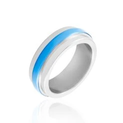 Bague Ioann Acier Bicolore