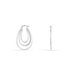 Créoles Aglae Acier Blanc 6 Créoles Aglae Acier Blanc -Histoire d'Or FIOFBW0154 view2