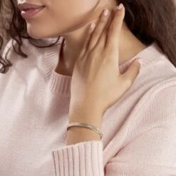 Bracelet Jonc Lilya Plaqué Or Jaune -Histoire d'Or FQBFJW0603 model0