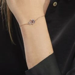 Bracelet Plaqué Or Jaune Eumelia Oxydes De Zirconium -Histoire d'Or FQBFJZI005 model1