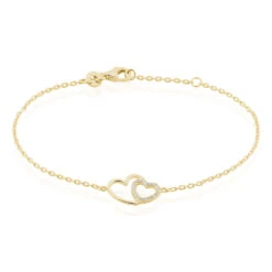 Bracelet Alexandra Plaqué Or Jaune Oxyde De Zirconium