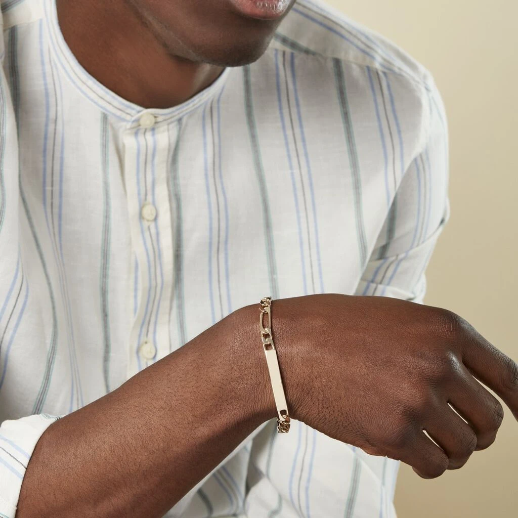 Bracelet Identité Bixente Plaqué Or Jaune 4 Bracelet Identité Bixente Plaqué Or Jaune – Image 4