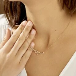 Collier Folia Plaqué Or Jaune -Histoire d'Or FQCFJW0482 model1