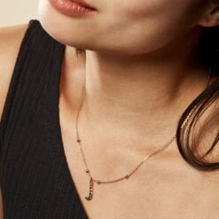 Collier Plaqué Or Jaune Lettra 6 Collier Plaqué Or Jaune Lettra -Histoire d'Or FQCFJW0646 model0