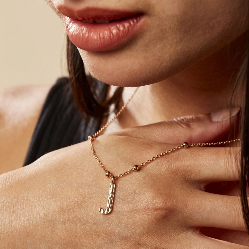 Collier Plaqué Or Jaune Lettra 4 Collier Plaqué Or Jaune Lettra – Image 4