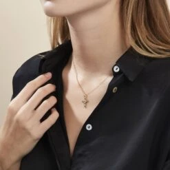 Collier Plaqué Or Gaea Pierre Synthétique -Histoire d'Or FQCFJXV106 model0