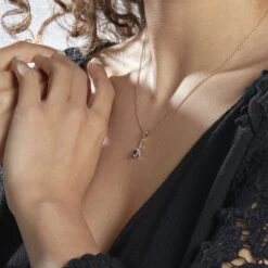 Collier Dyanah Plaque Or Jaune Oxyde De Zirconium -Histoire d'Or FQCFJZD119 model1