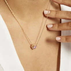 Collier Plaqué Or Jaune Alais Oxyde De Zirconium 7 Collier Plaqué Or Jaune Alais Oxyde De Zirconium -Histoire d'Or FQCFJZS005 model1