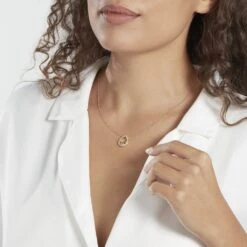 Collier Plaqué Or Lame Oxyde De Zirconium -Histoire d'Or FQCFJZW537 model1