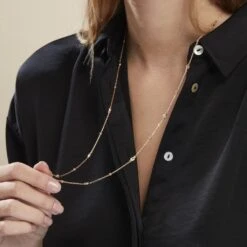 Collier Sautoir Plaqué Or Jaune Kristia Oxydes De Zirconium -Histoire d'Or FQCFJZW564 model1