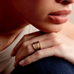 Bague Edwyna Plaqué Or Jaune -Histoire d'Or FQDFJW0408 model0