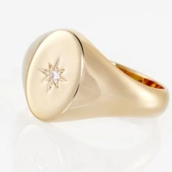 Chevalière Gwennen Plaqué Or Oxyde De Zirconium -Histoire d'Or FQDFJZW554 view3