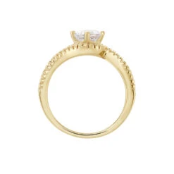 Bague Joisse Plaqué Or Oxyde De Zirconium -Histoire d'Or FQDFJZW567 view2