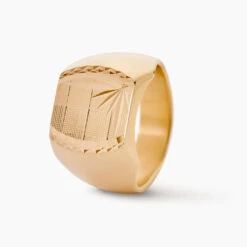 Chevalière Leoncette Plaqué Or Jaune -Histoire d'Or FQHHJW0111 view1