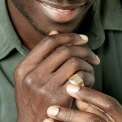 Chevalière Lionel Plaqué Or Jaune -Histoire d'Or FQHHJW0128 model1