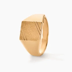 Chevalière Daniel Plaqué Or Jaune 6 Chevalière Daniel Plaqué Or Jaune -Histoire d'Or FQHHJW0133 view1