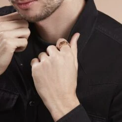 Chevalière Tobias Plaqué Or Jaune -Histoire d'Or FQHHJW0159 model0