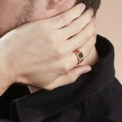 Chevalière Tobias Plaqué Or Jaune -Histoire d'Or FQHHJW0159 model1