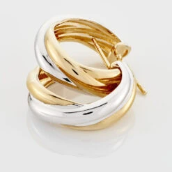 Créoles Athenea Plaqué Or Bicolore -Histoire d'Or FQOF2W0577 view2