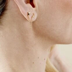 Bijou D'oreille Unitaire Plaqué Or Segomo -Histoire d'Or FQOFJW0621 model1