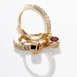 Creoles Dili Plaqué Or Pierres -Histoire d'Or FQOFJXR010 view2