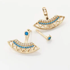 Bijoux D'oreilles Zoila Plaqué Or Jaune Oxyde De Zirconium -Histoire d'Or FQOFJZW383 view2