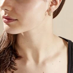 Boucles D'oreilles Pendantes Marie-baptistine Plaqué Or Oxyde -Histoire d'Or FQOFJZW480 model0