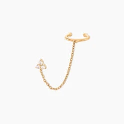 Bijou D'oreille Plaqué Or Marcion Oxydes De Zirconium